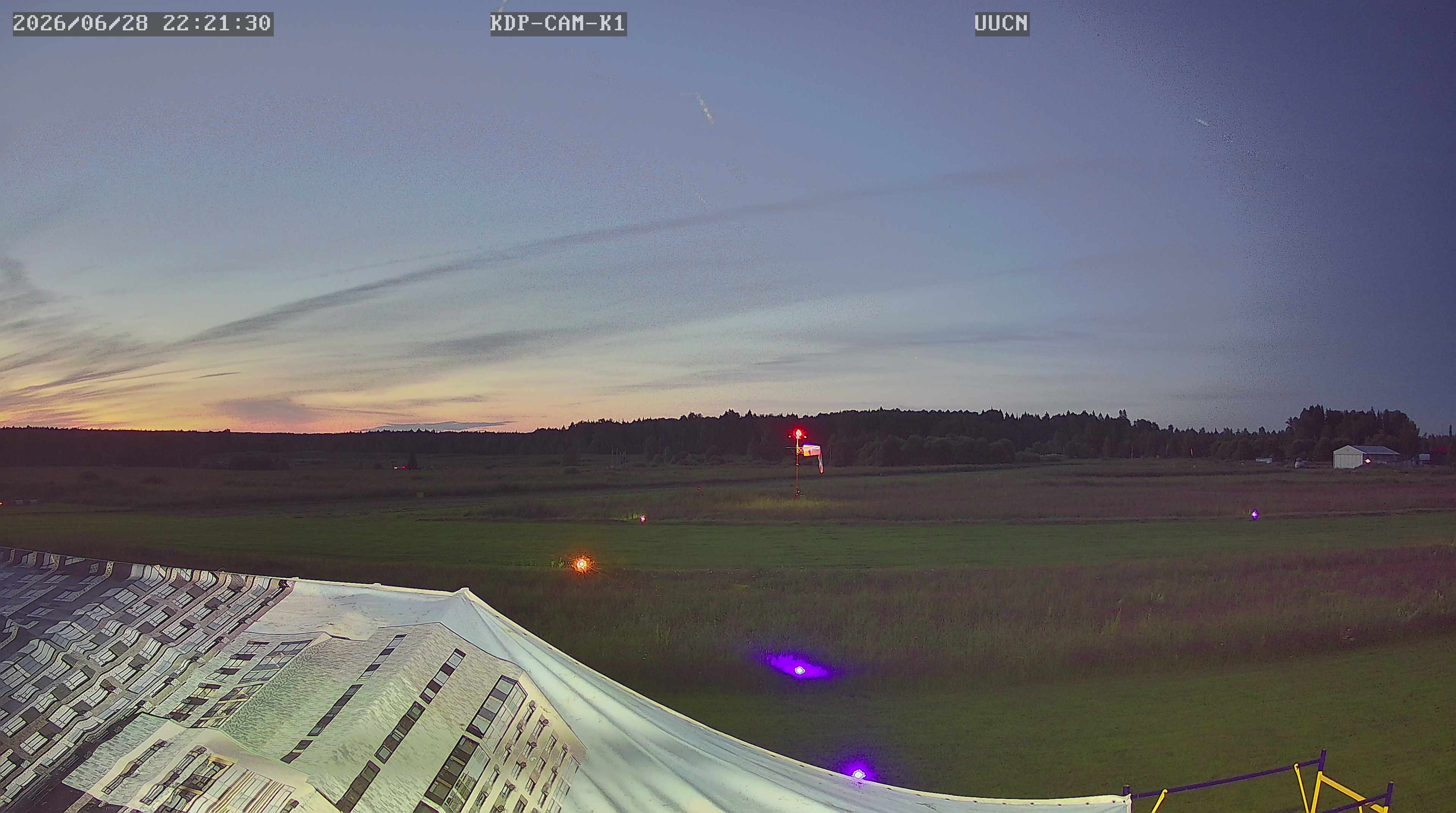 Аэродром Нудоль Webcam КДП - пересечение полос