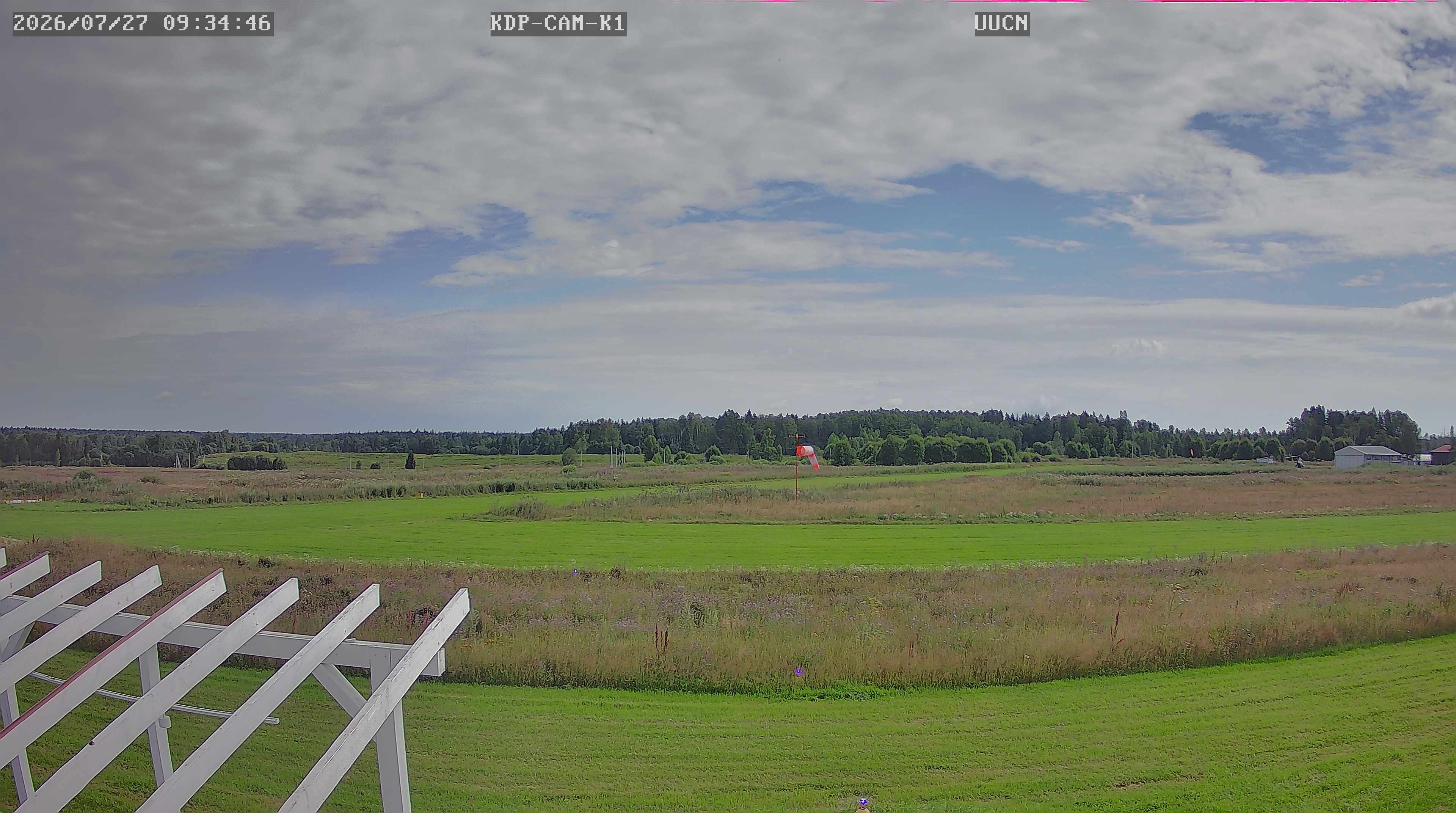 Аэродром Нудоль Webcam КДП - пересечение полос